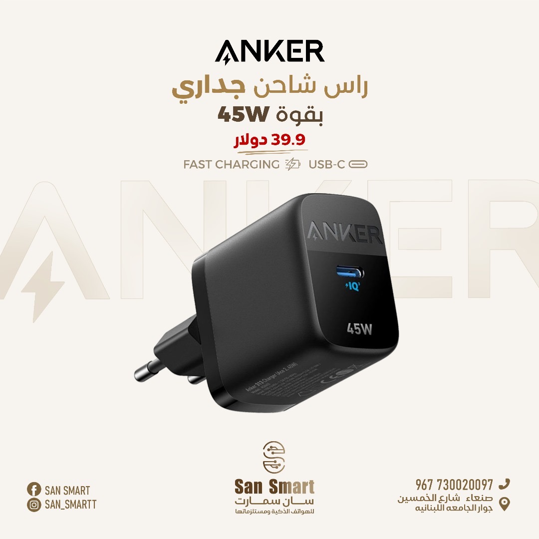 راس شاحن جداري